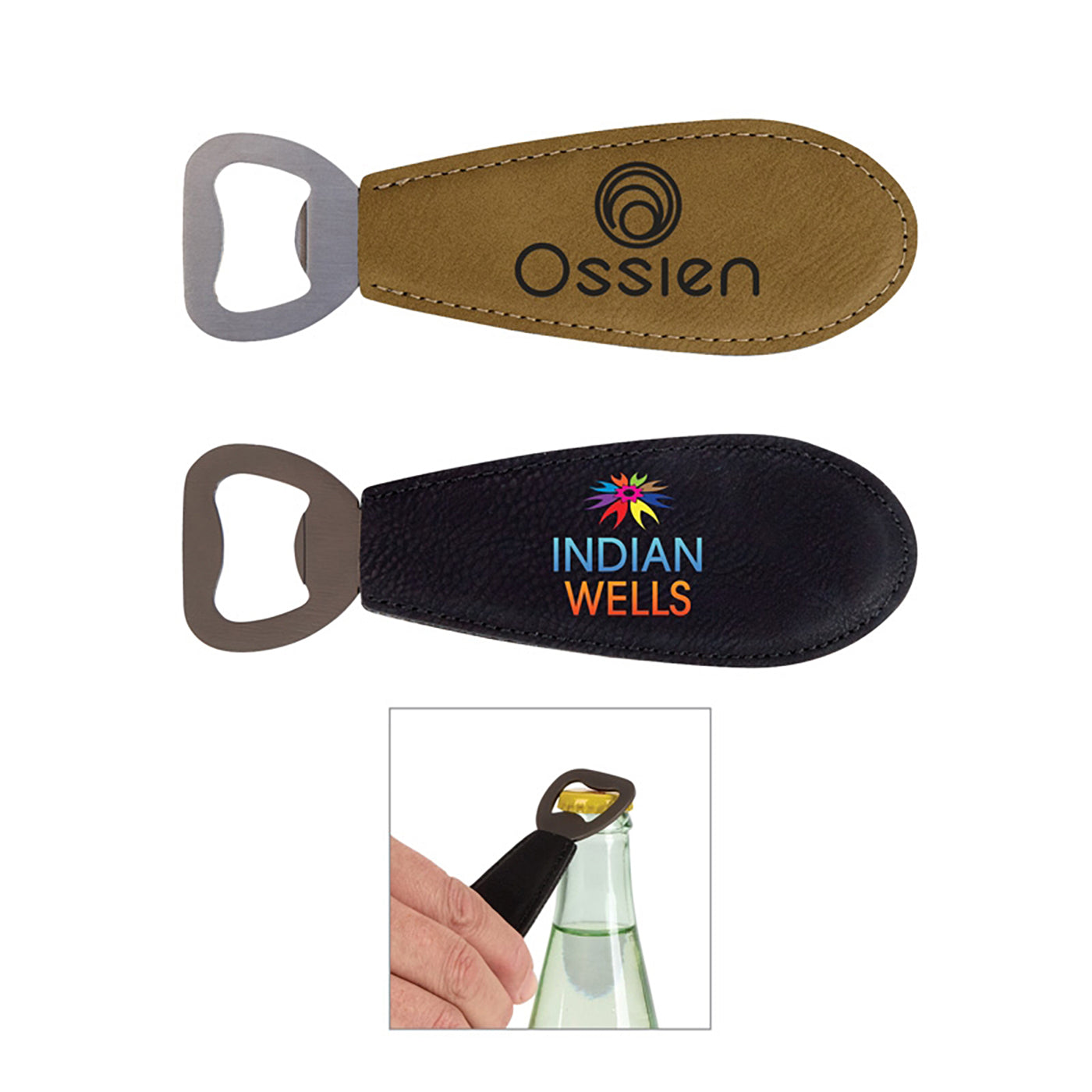 Textured Leatherette Bottle Opener