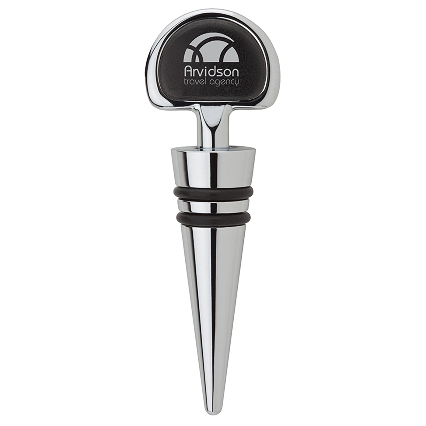 Leatherette Inlay Wine Stopper - EH3114