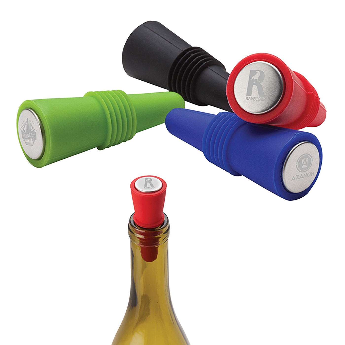 Ribbed Silicone Wine Stopper