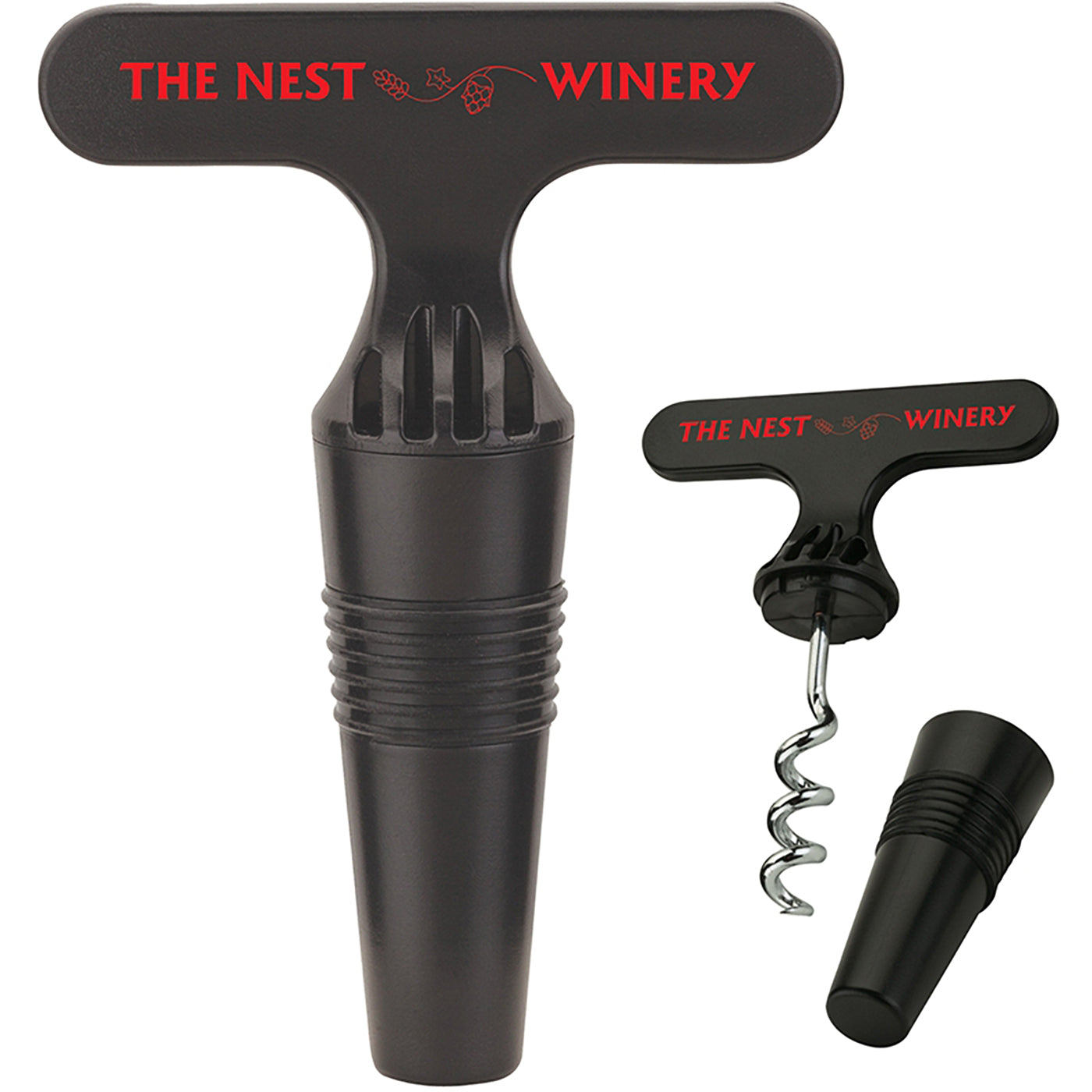 ABS Plastic Wine Corkscrew Stopper - EH3118B