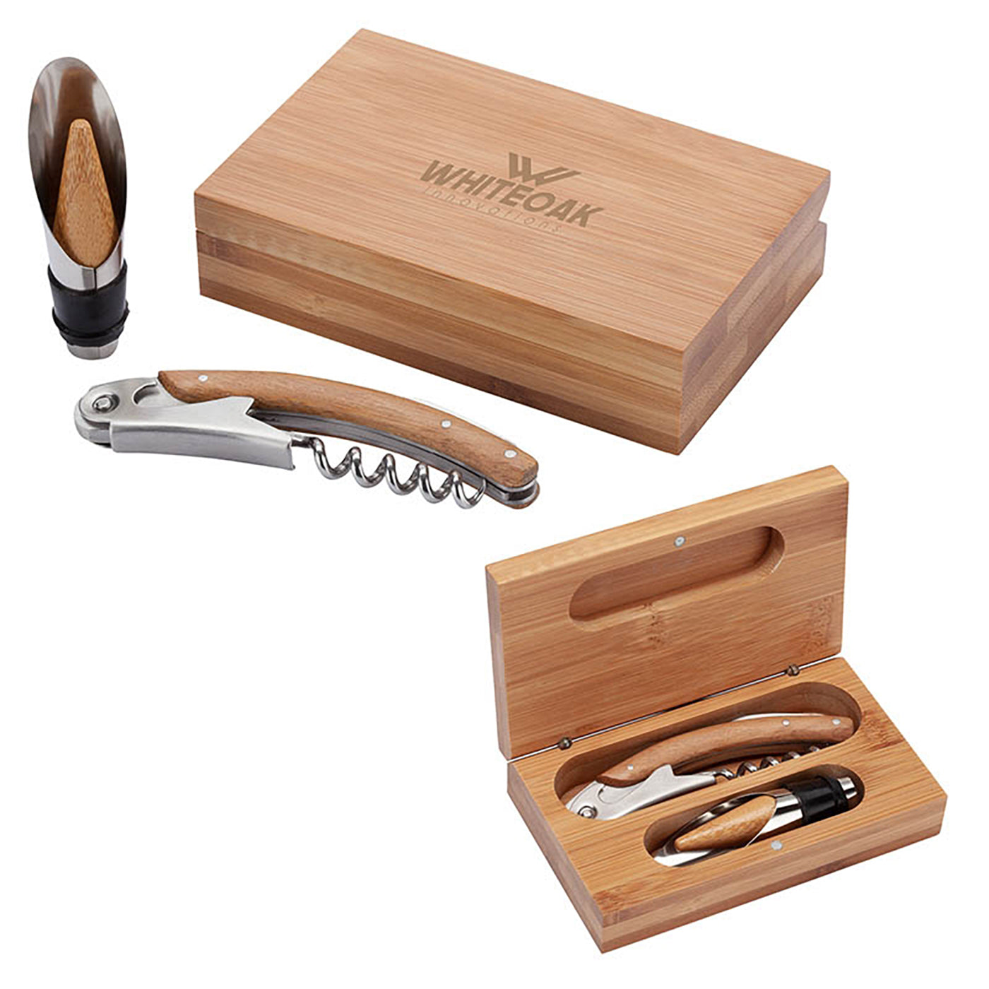 Bamboo Box Wine Tool Set
