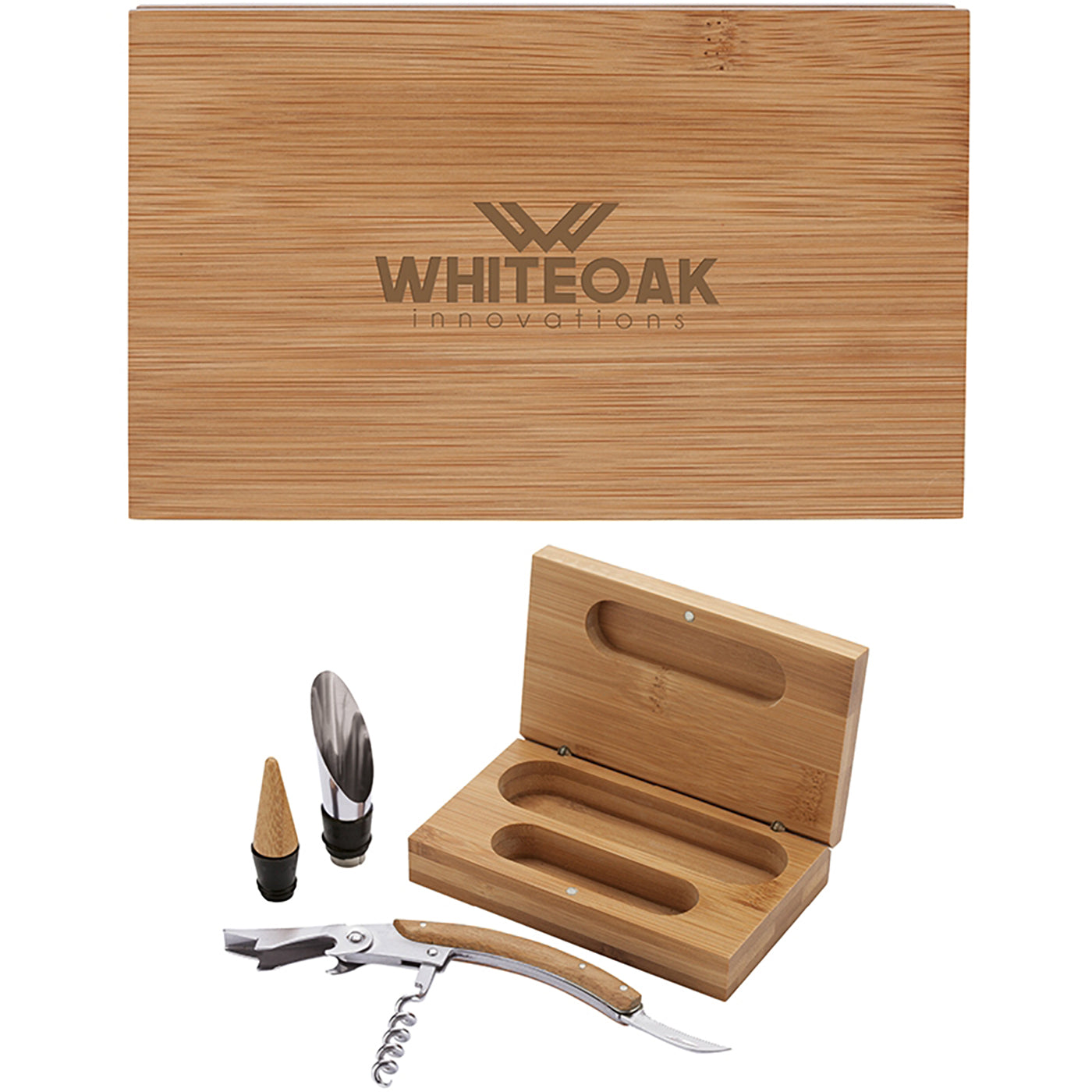 Bamboo Box Wine Tool Set - EH3323