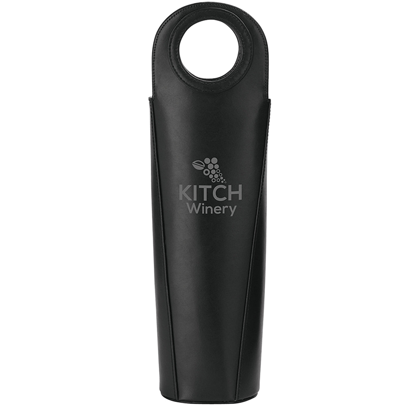 Insulated Leather Single Bottle Carrier - EH3514