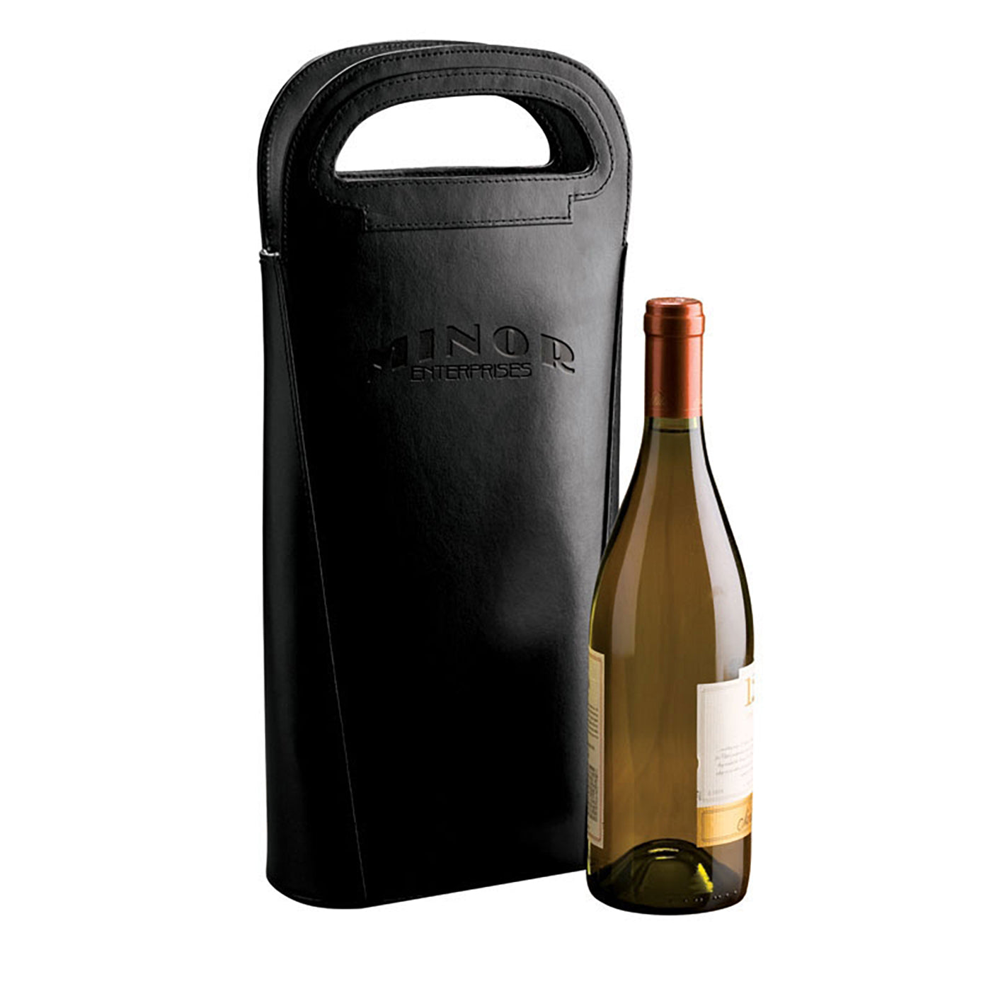Insulated Leather Double Bottle Carrier