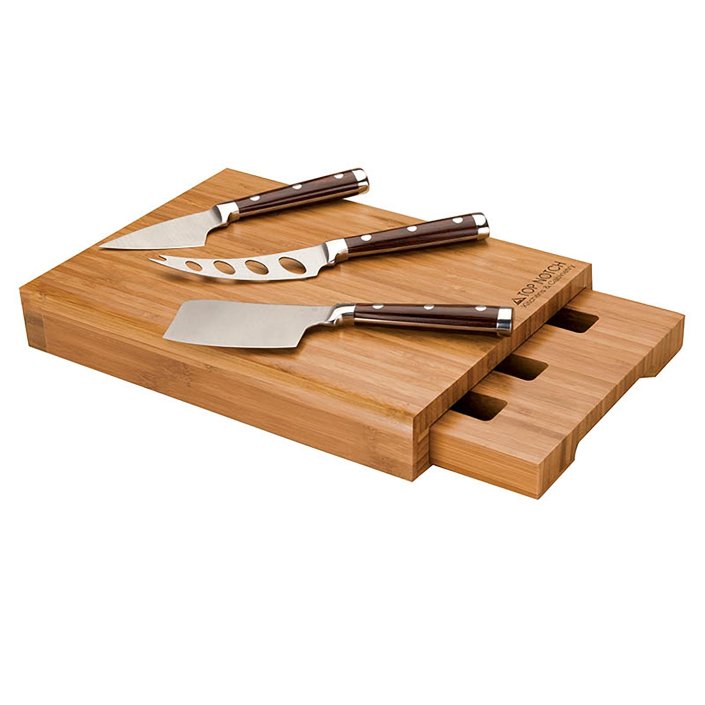 Bamboo Cheese Board Set