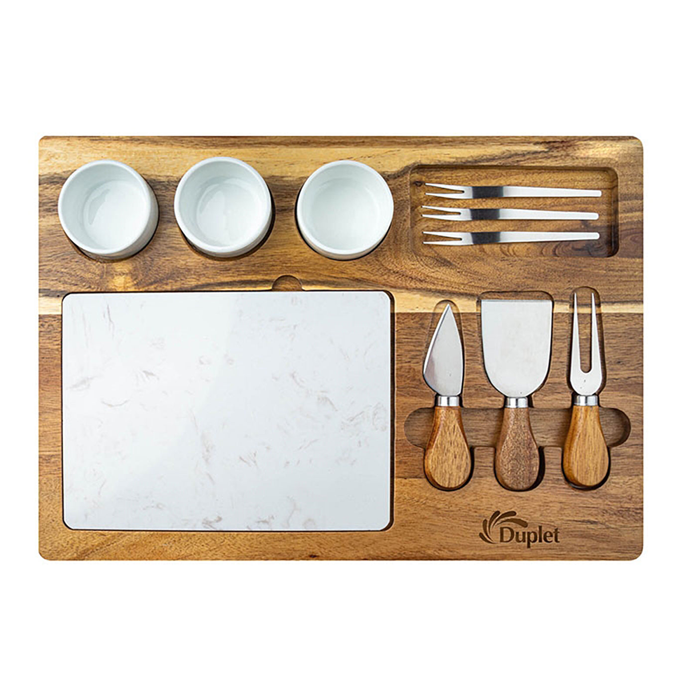 11-Piece Acacia Wood Cheese Set with Gift Box - EH4366K