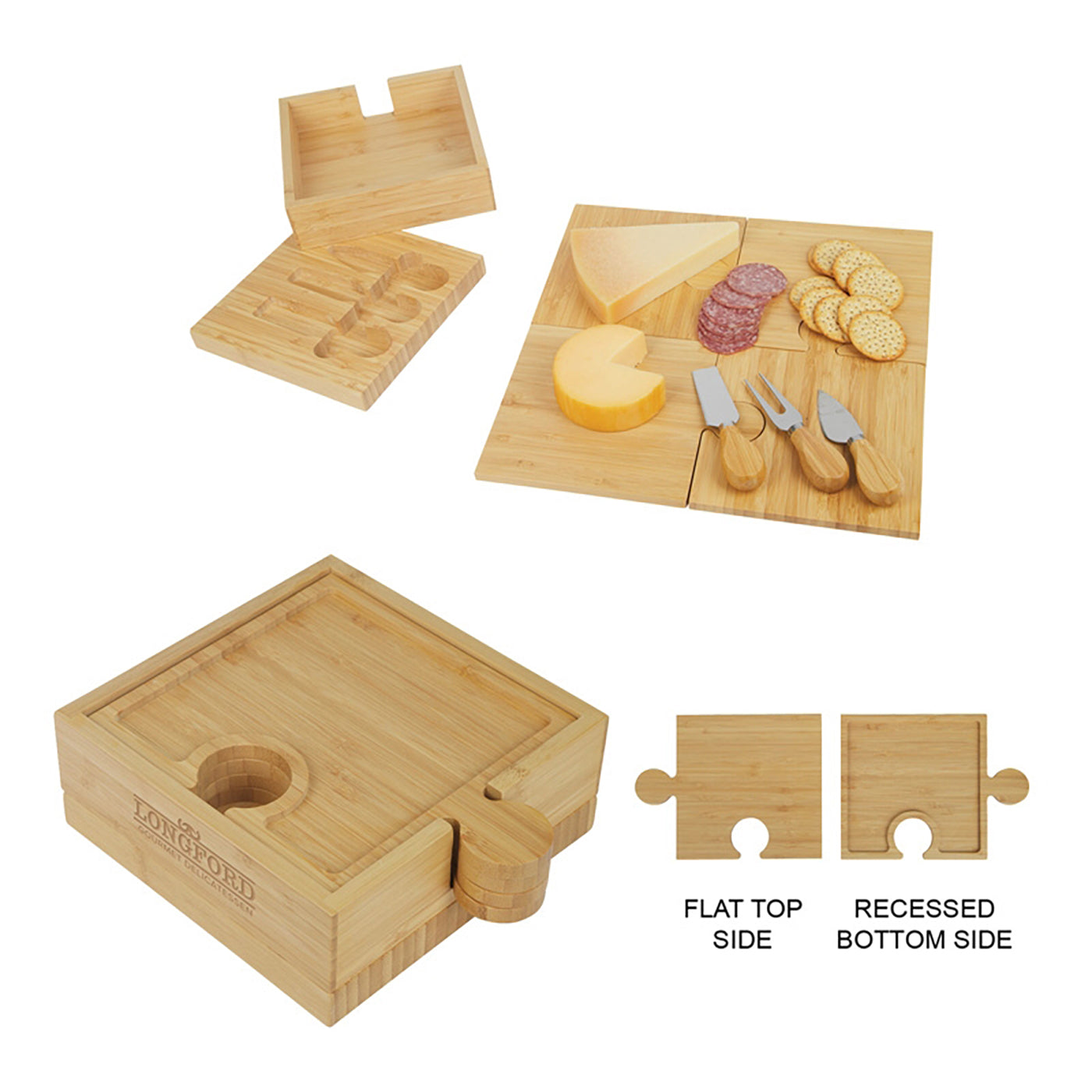 Bamboo Modular Cheese Board Set