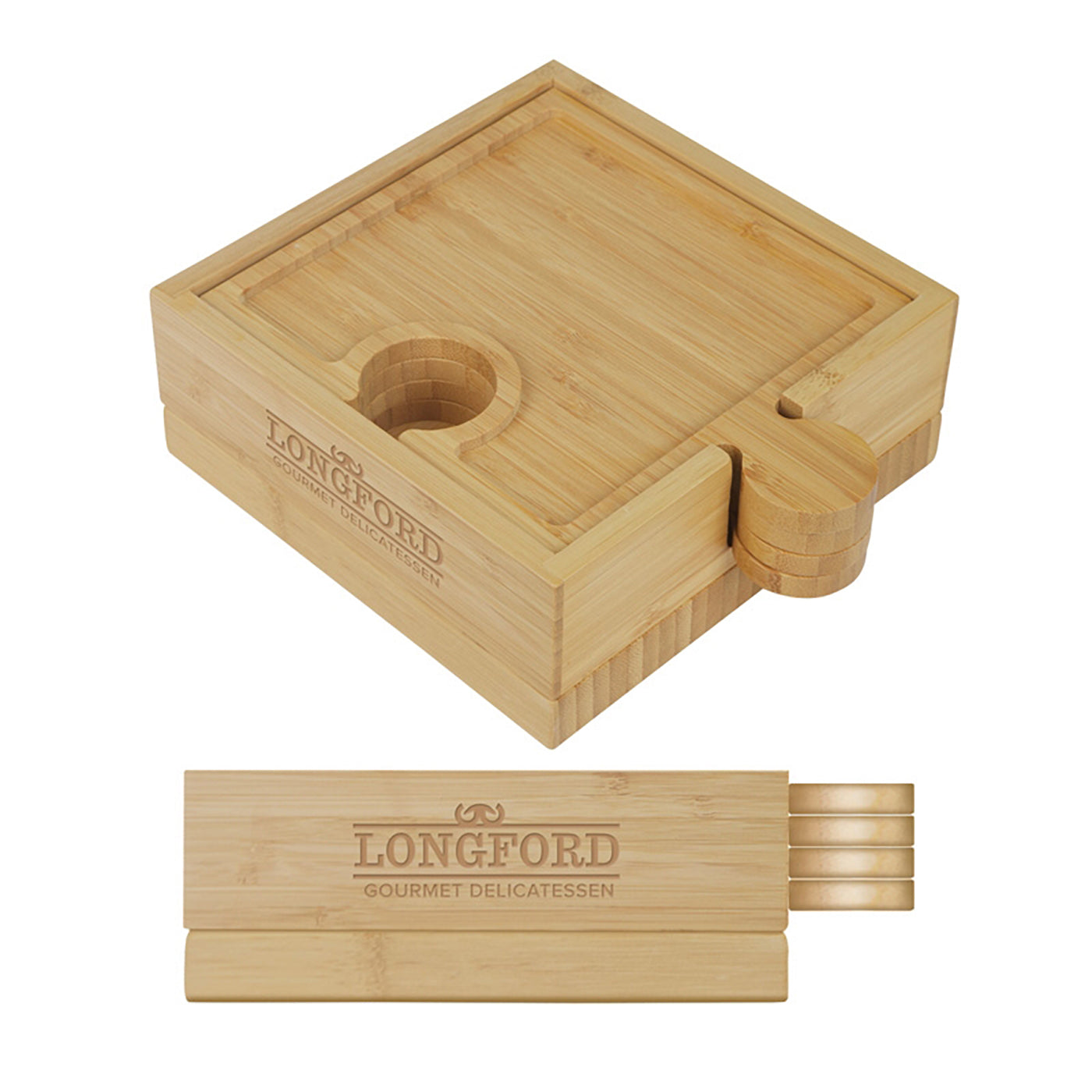 Bamboo Modular Cheese Board Set - EH4368K
