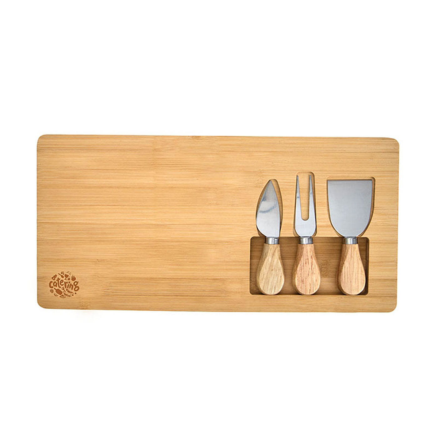 Bamboo Cheese Board with Steel Tools - EH4371K