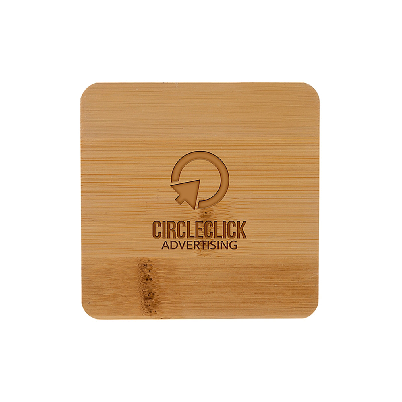 3.5" Square Bamboo Coaster - EH5201K