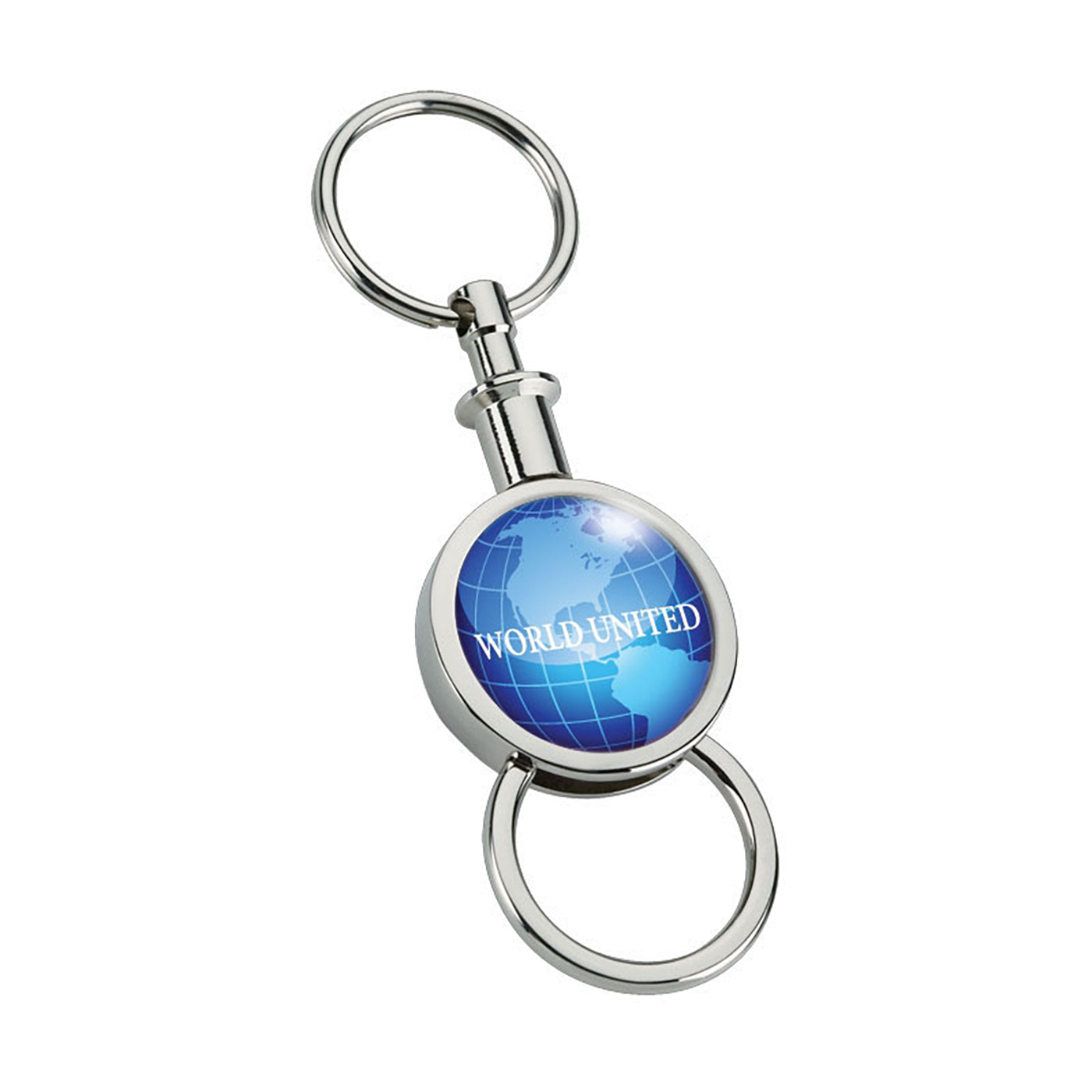 Chrome Separating Metal Keyring