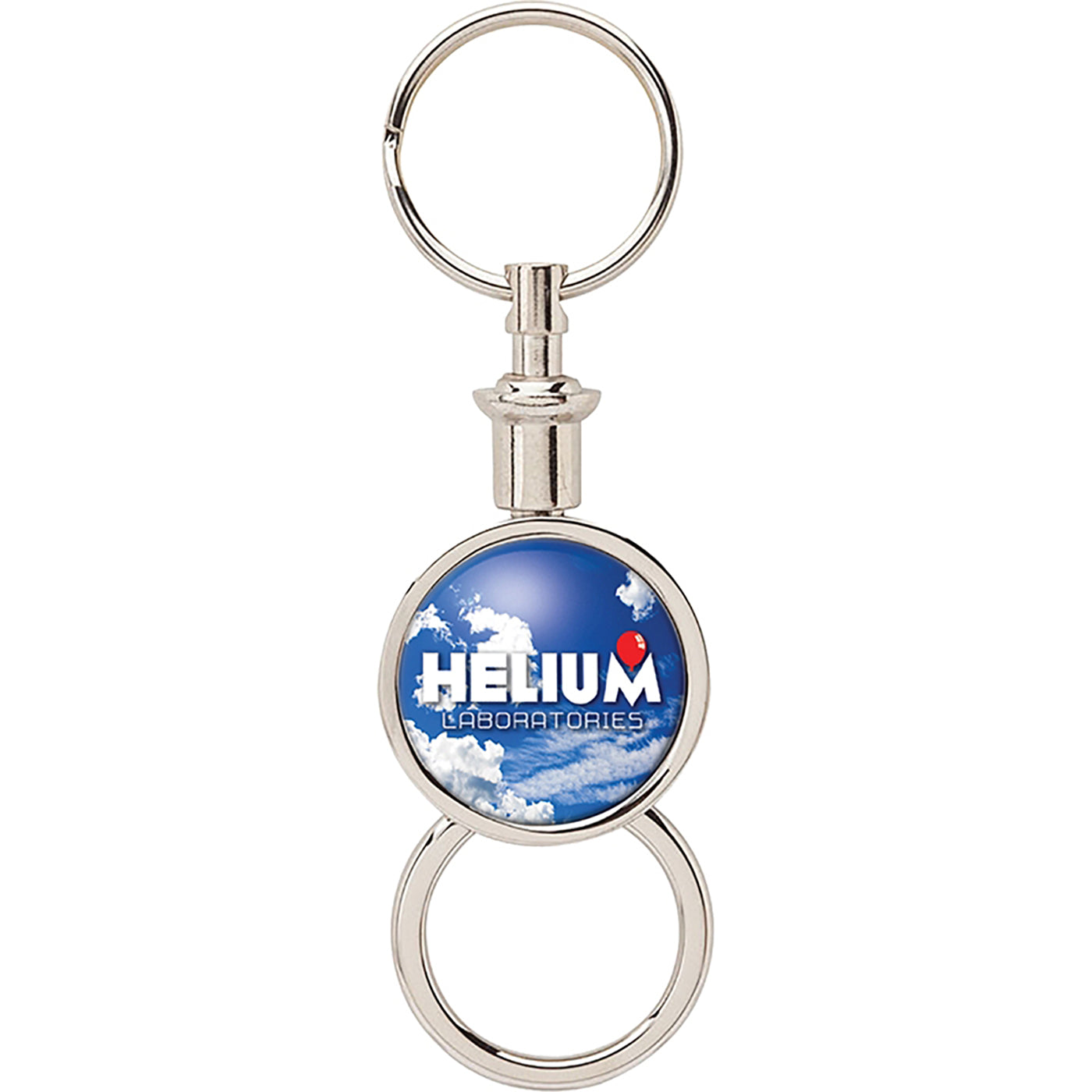 Chrome Separating Metal Keyring - EK2003