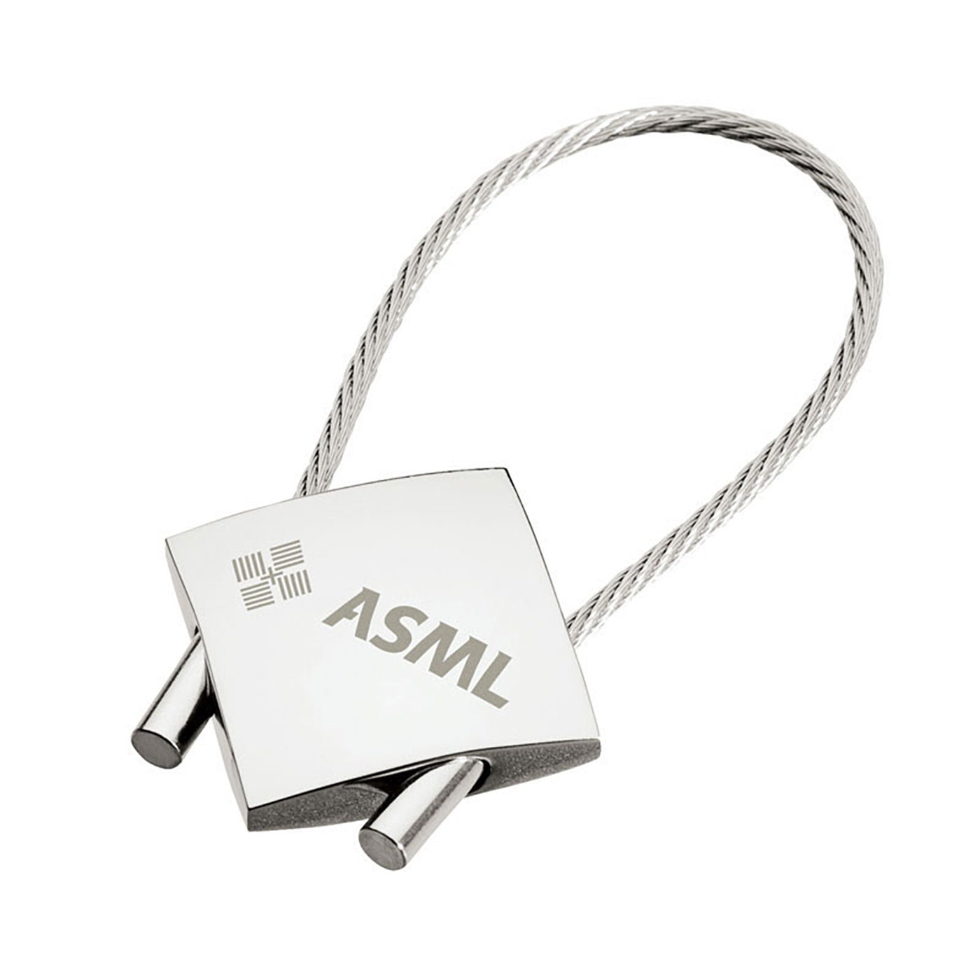 Chrome Cable Wire Keyring