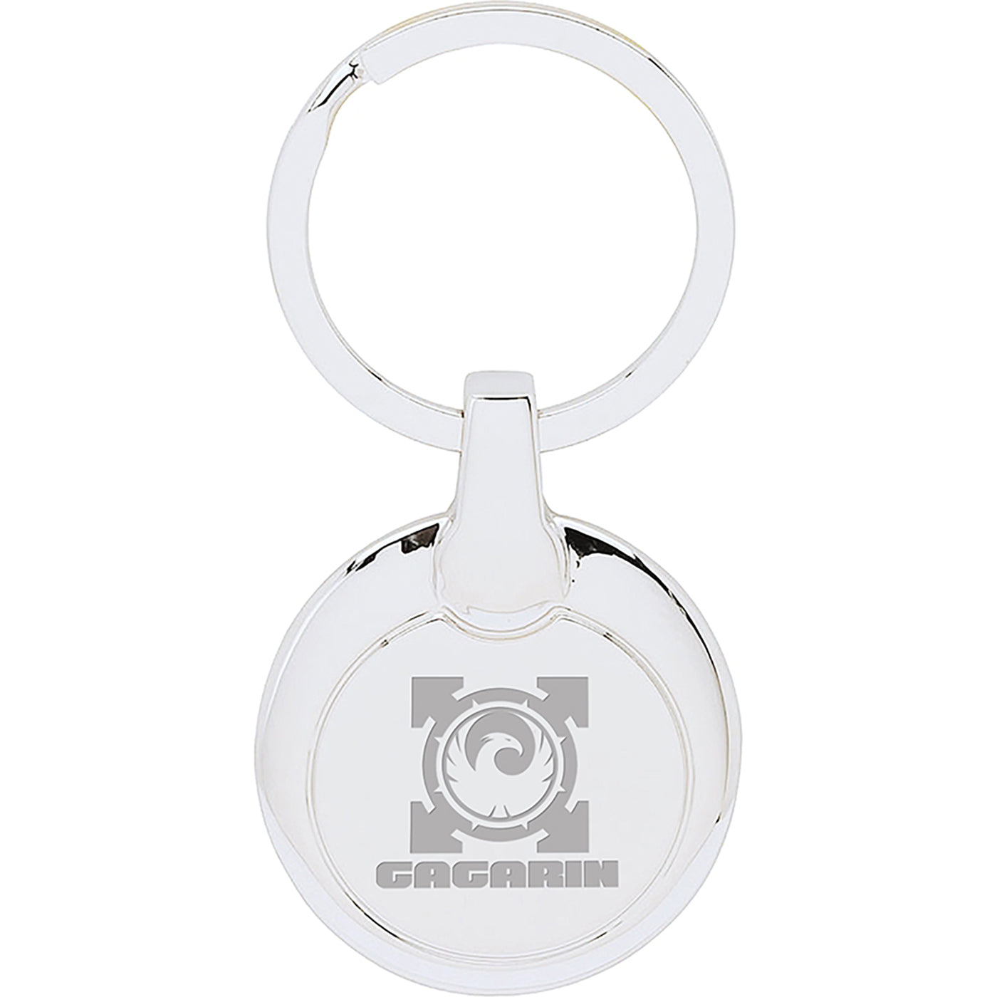 Chrome Round Split Ring Keyring - EK5600