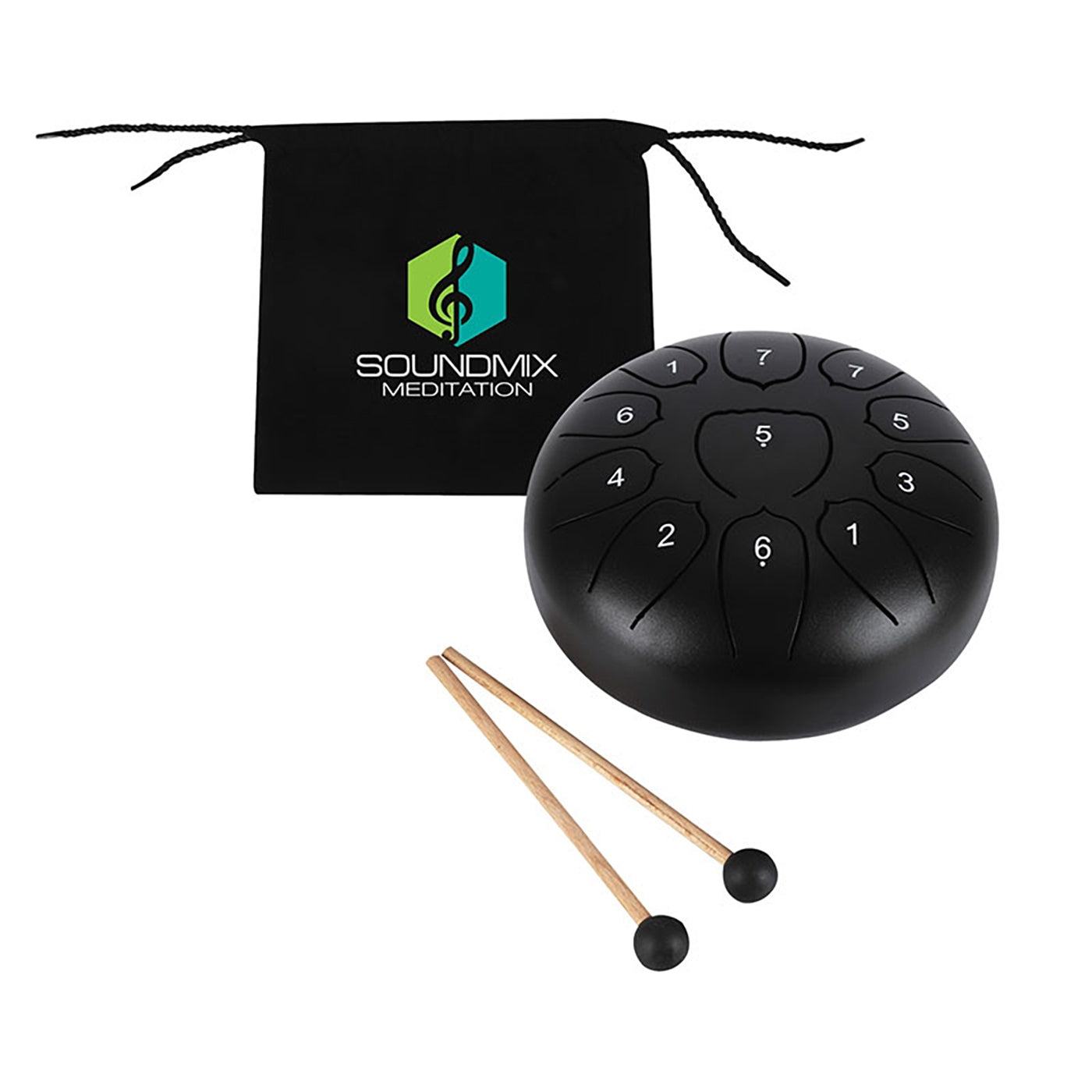 11-Note Steel Tongue Drum Set