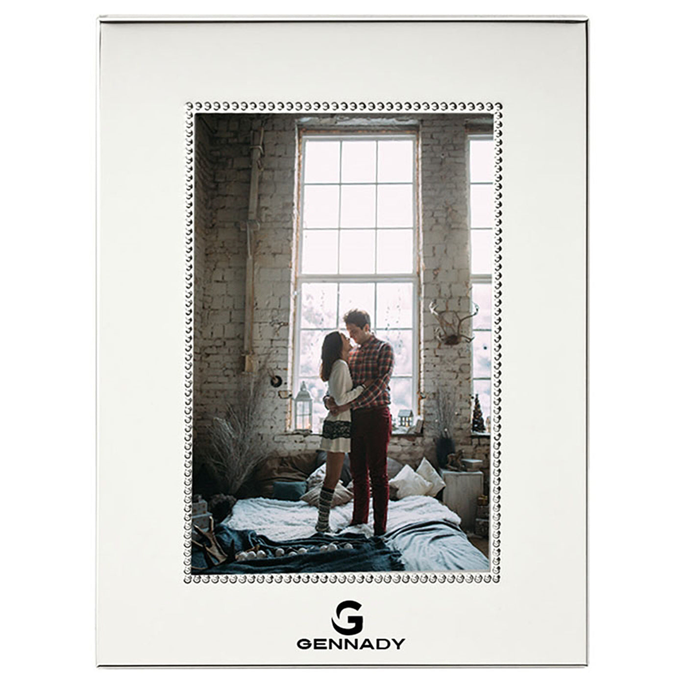 Nickel-Plated Metal Frame with Beaded Edge - EP2300