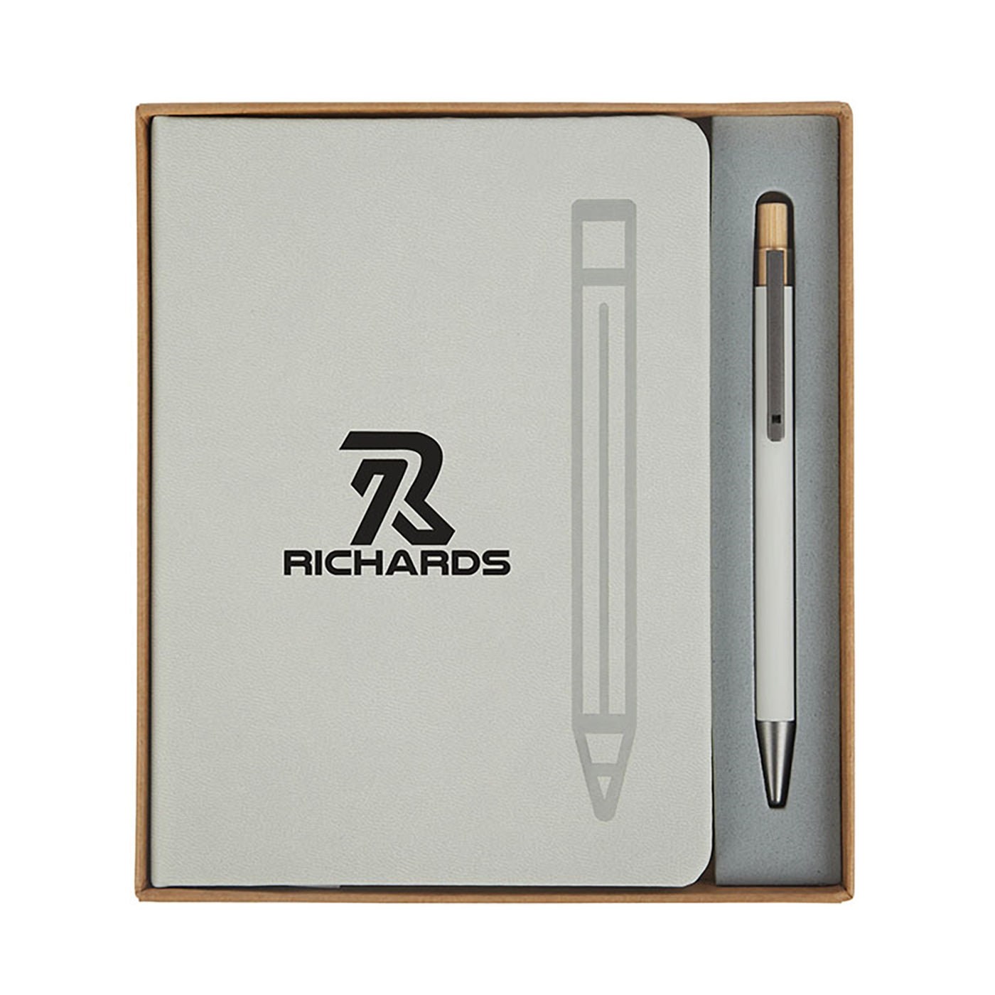 Magnetic Journal Set with Recycled Aluminum Pen - ES3511S