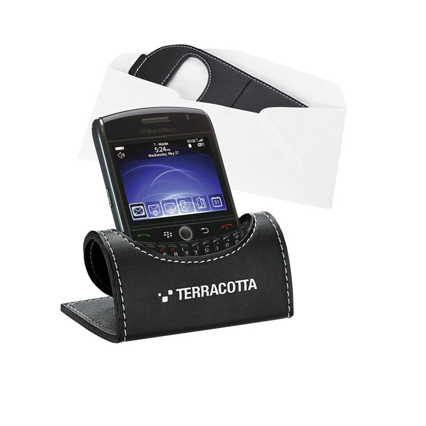 Folding Leatherette Phone Stand