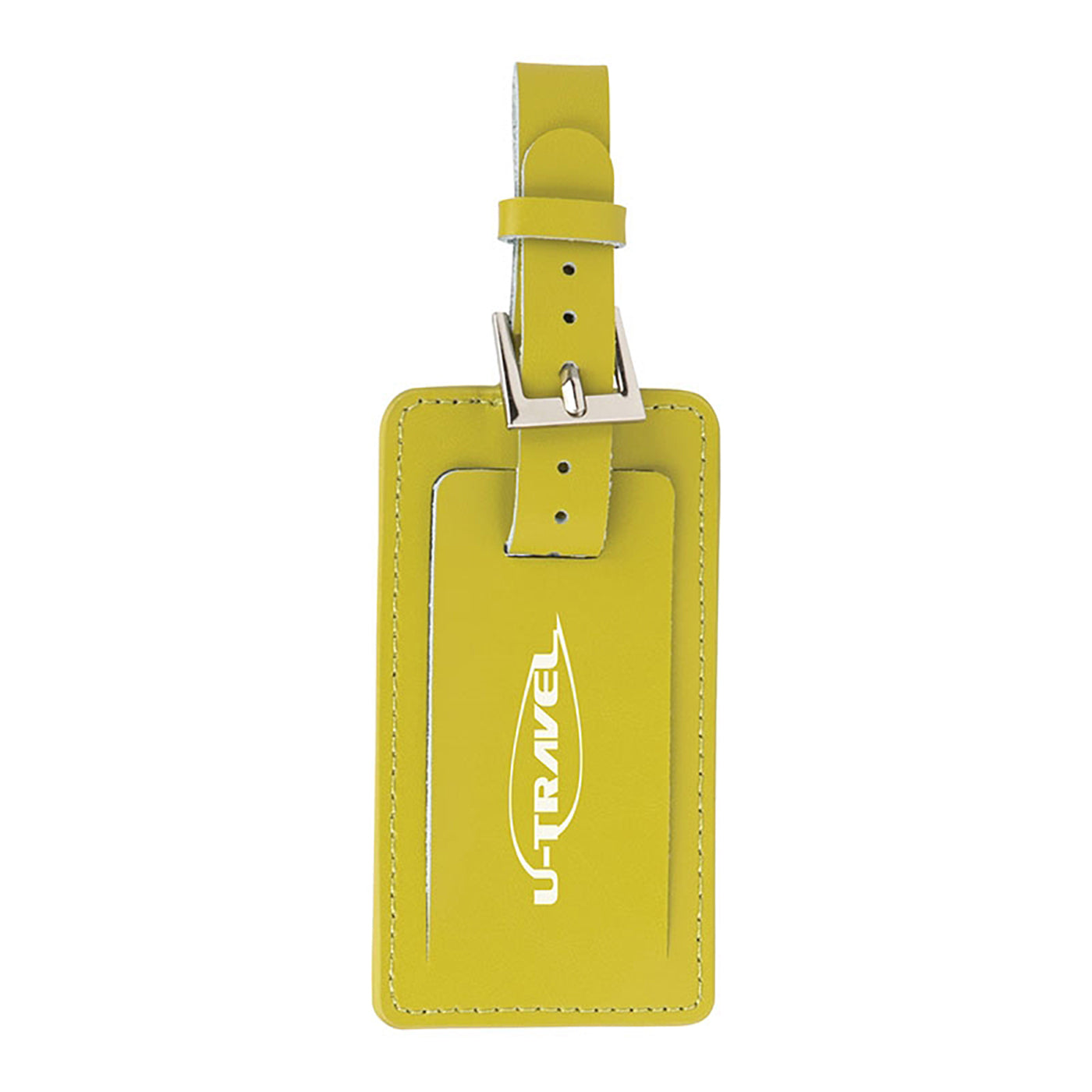 Leather Luggage Tag with Metal Buckle - ET1200G