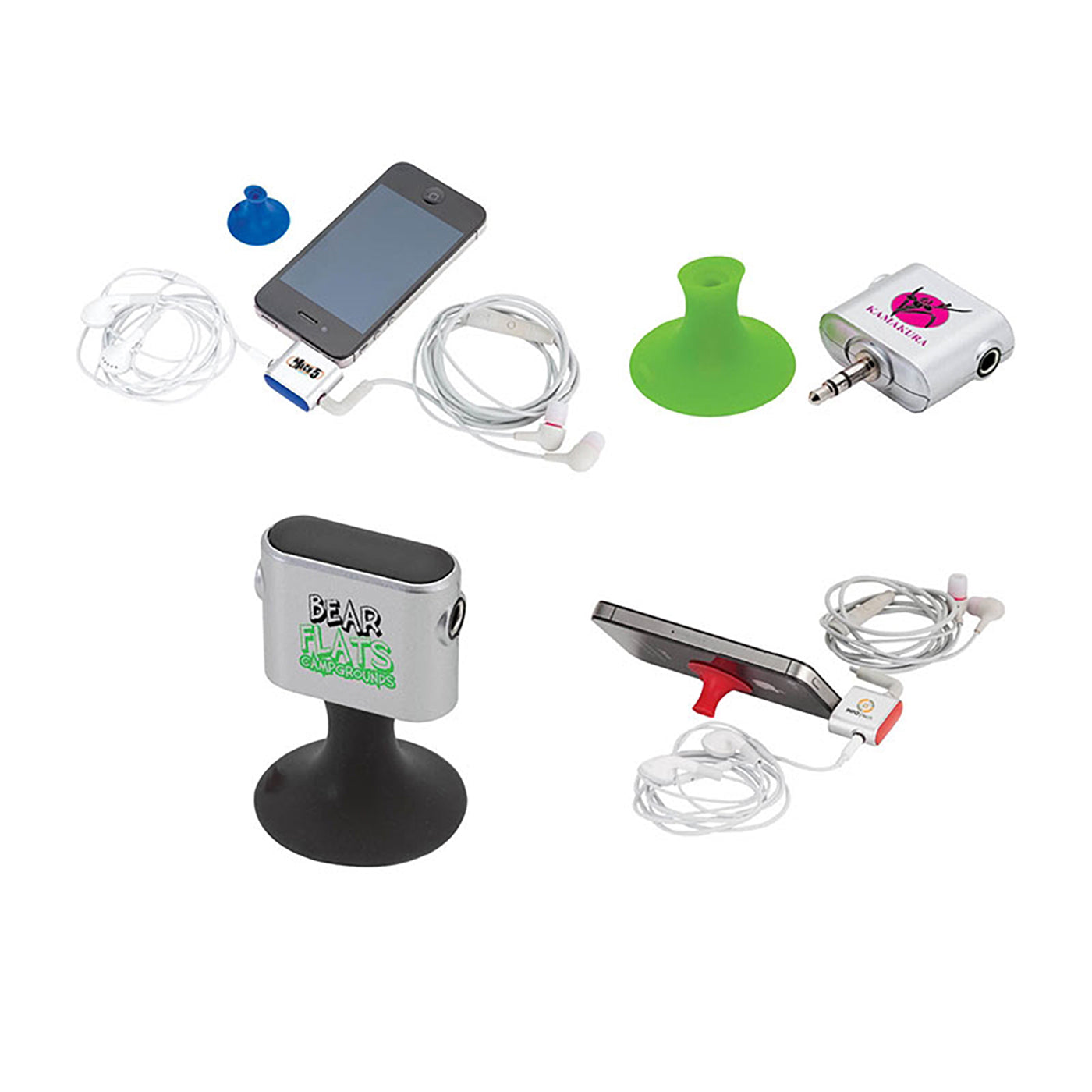 Dual Headphone Splitter with Stand