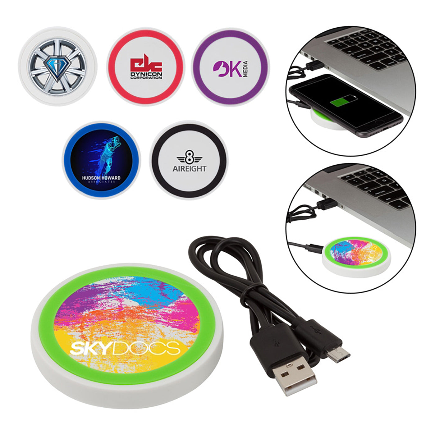 Qi Wireless Charging Pad with LED Indicator