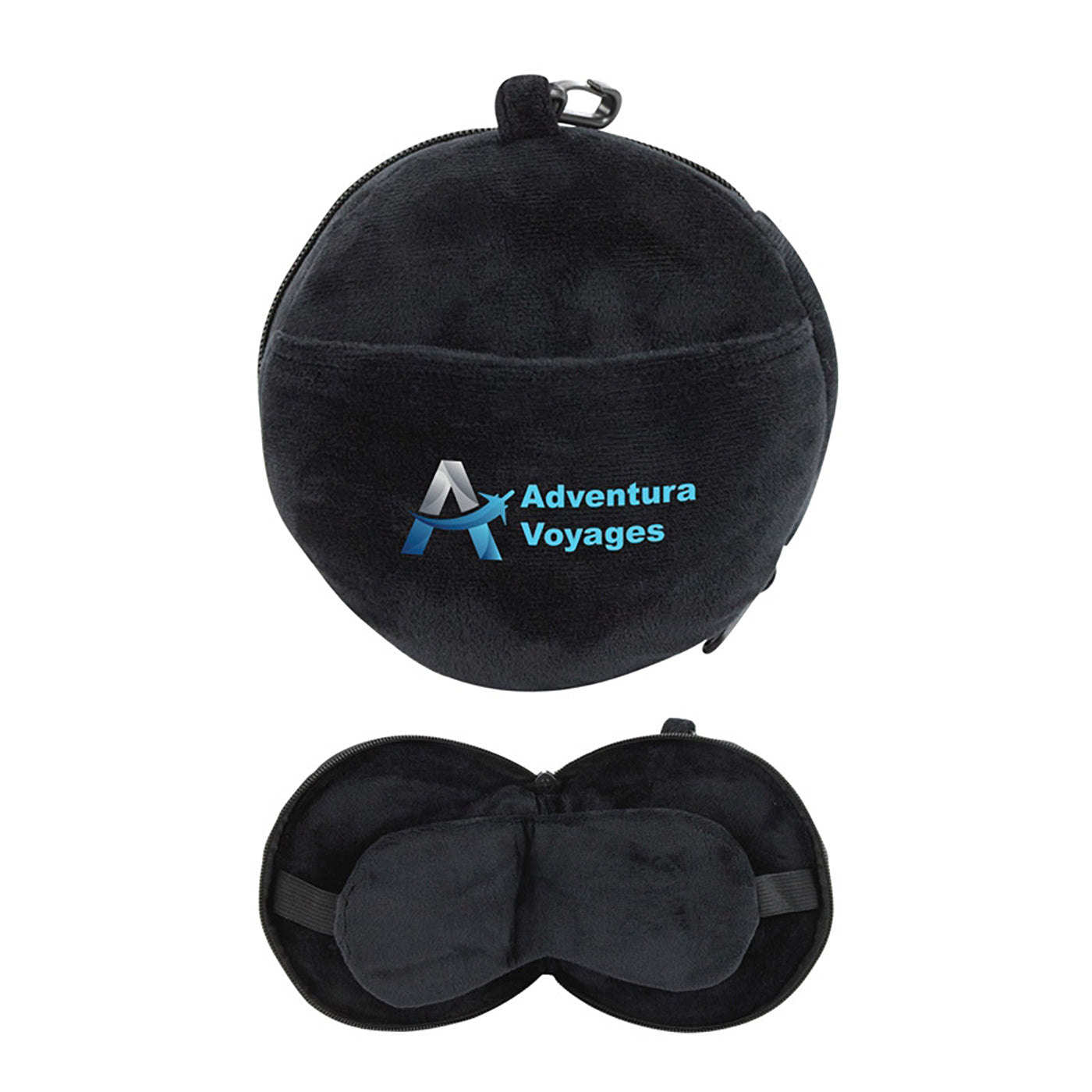 Polyester Neck Pillow with Integrated Sleep Mask - GC5003B