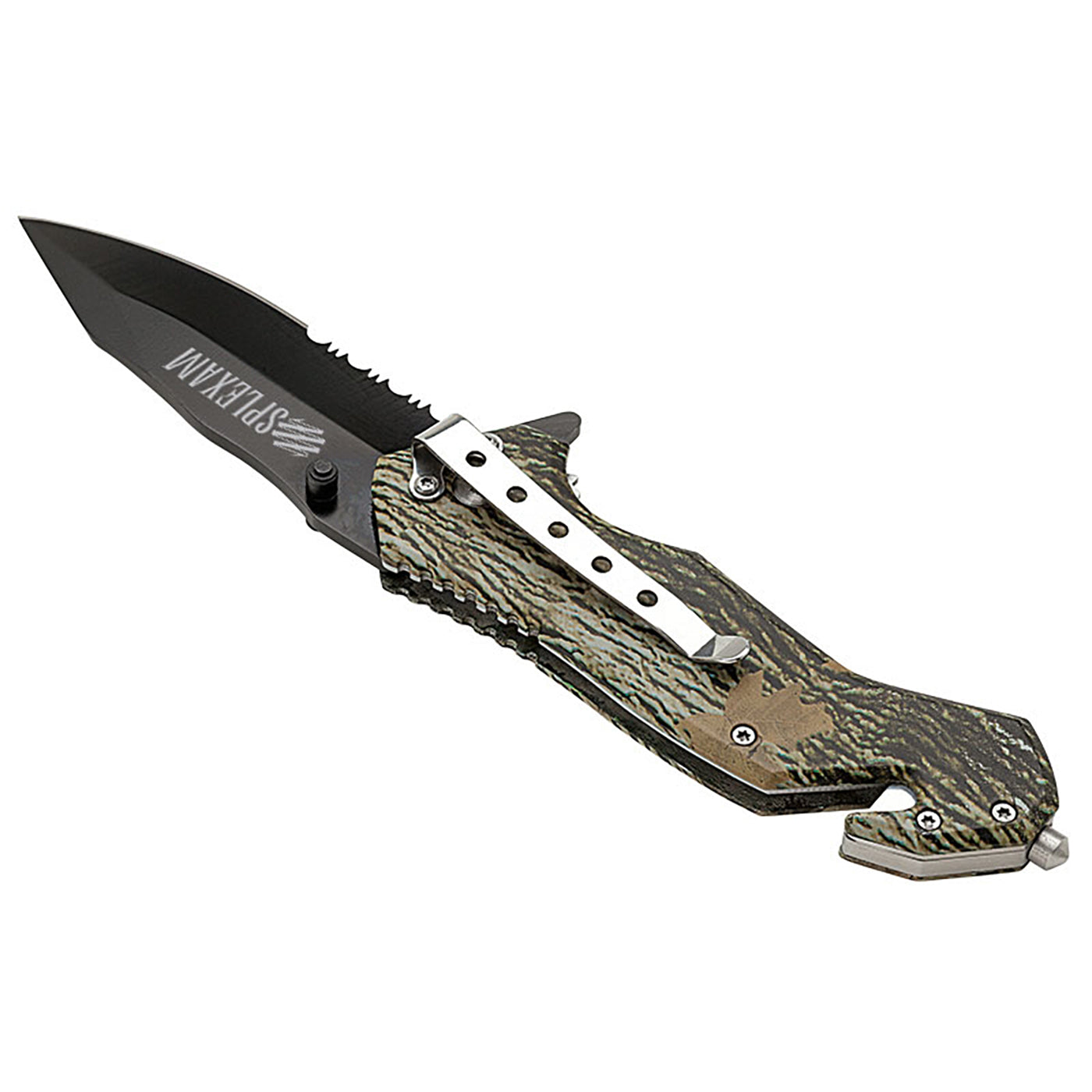 Rescue Knife with Seatbelt Cutter and Window Breaker