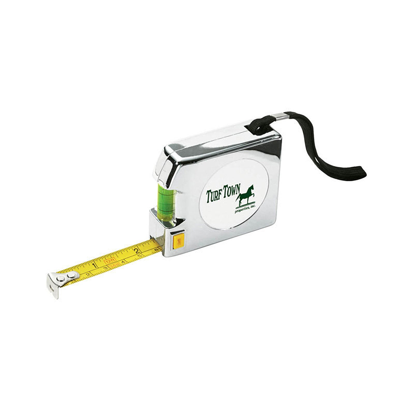 12-Foot Chrome Tape Measure with Level