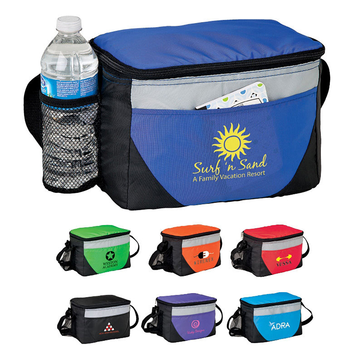 6-Can Lunch Cooler with Adjustable Strap