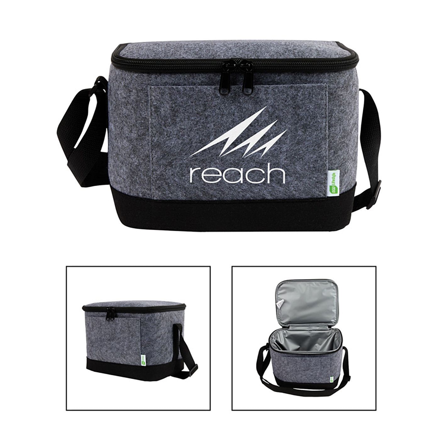 Recycled Felt 9-Can Lunch Cooler