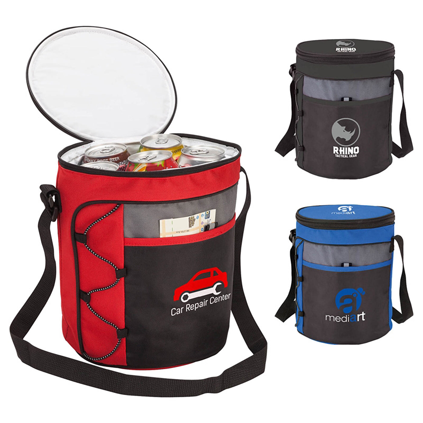Tri-Tone Barrel 12-Can Cooler
