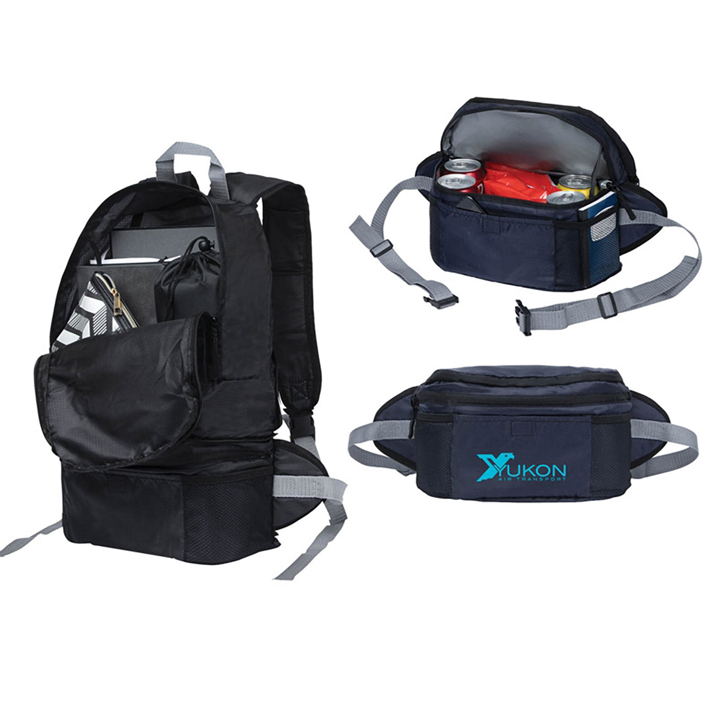 Convertible 210D Ripstop Multi-Pack Cooler