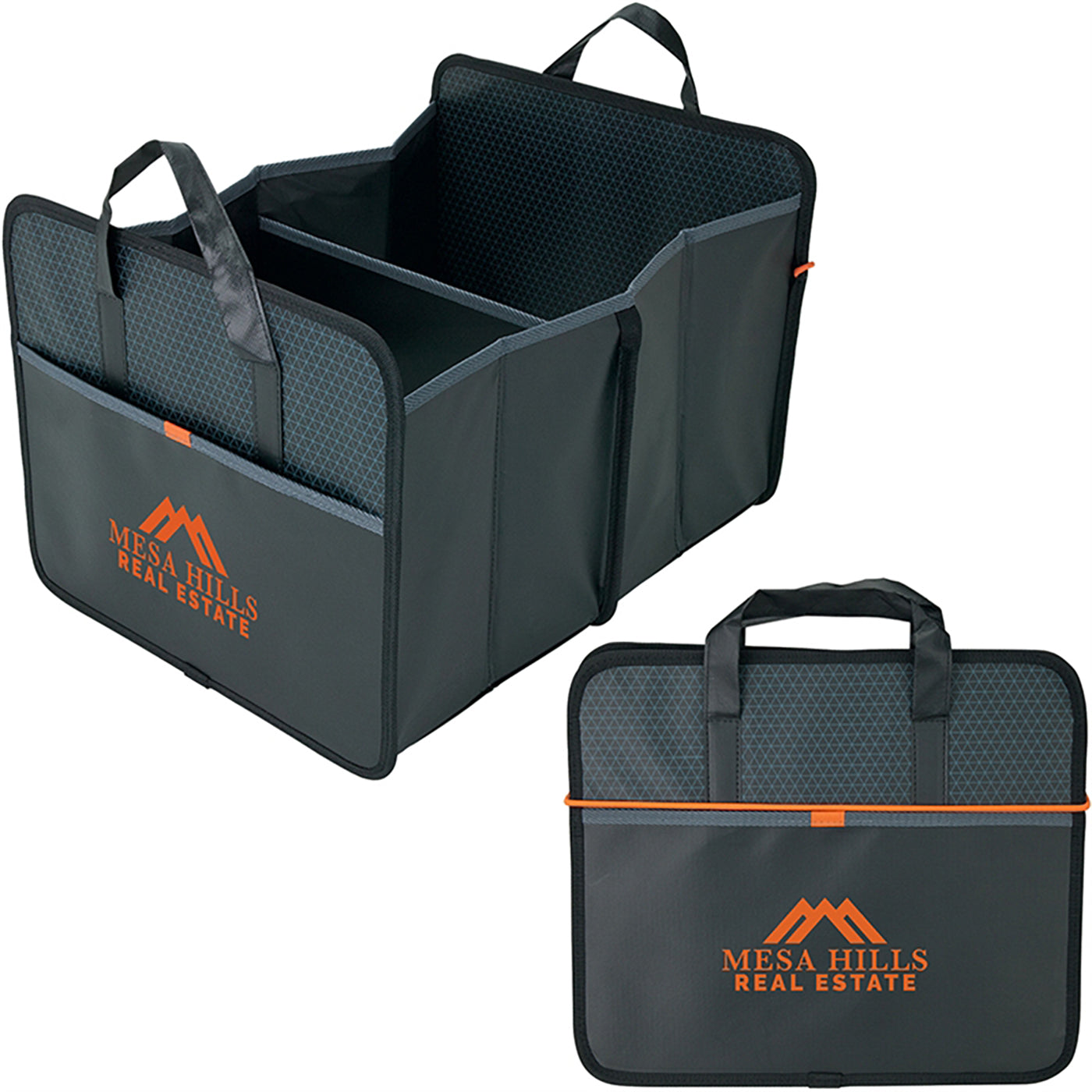 Collapsible Two-Compartment Car Organizer - GR5201