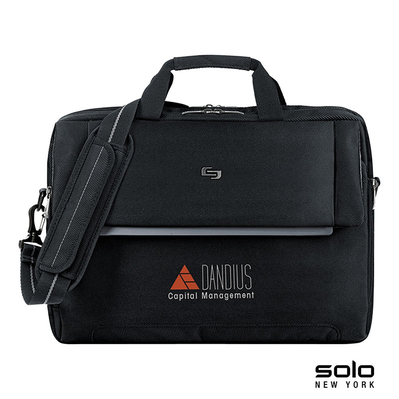 15.6" Three-Compartment Business Briefcase - KC1208B