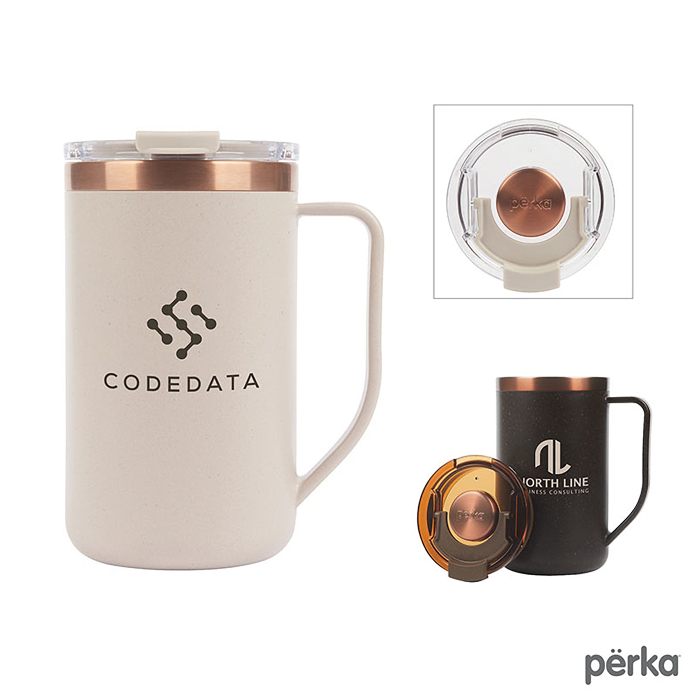 Guji 15 oz. Recycled Steel and Coffee Grounds Mug