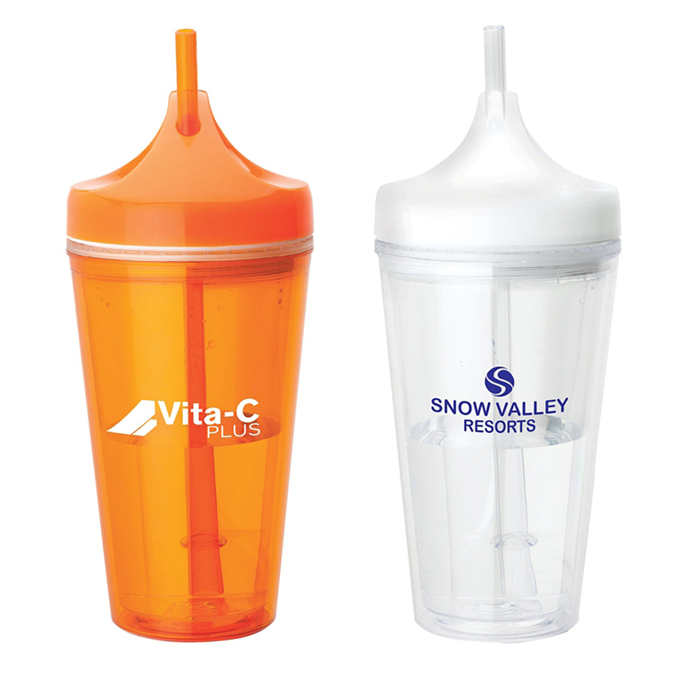16oz AS Tumbler with Handle and Straw