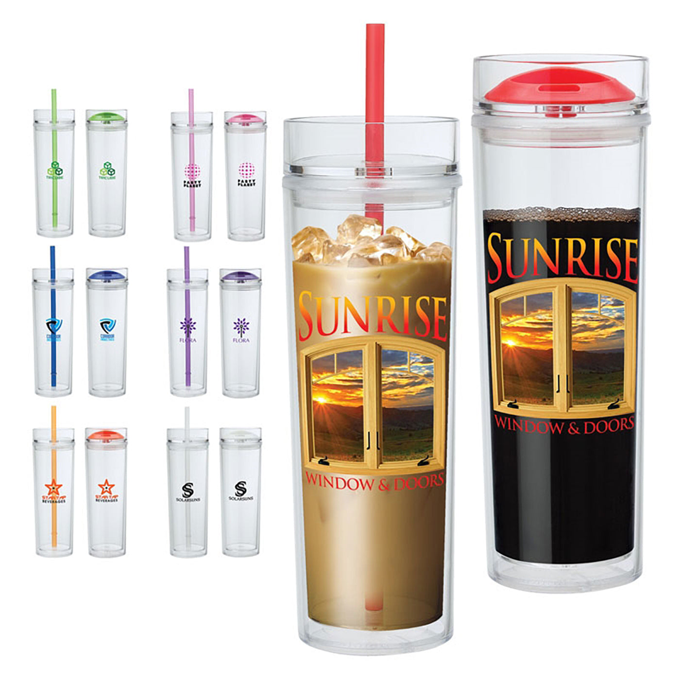 16oz Dual-Lid AS Tumbler System