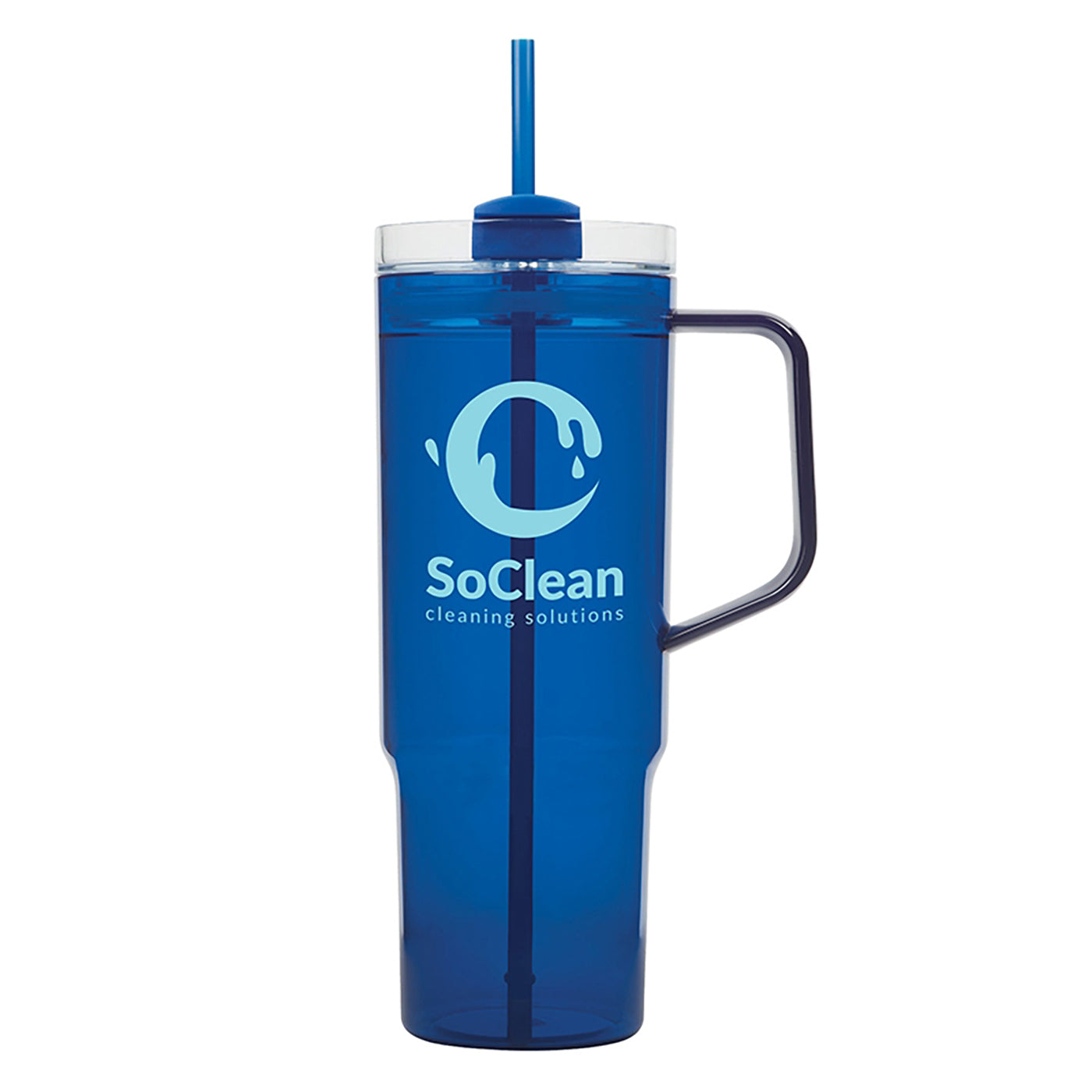 40oz AS Plastic Travel Mug with Straw - KM8108N