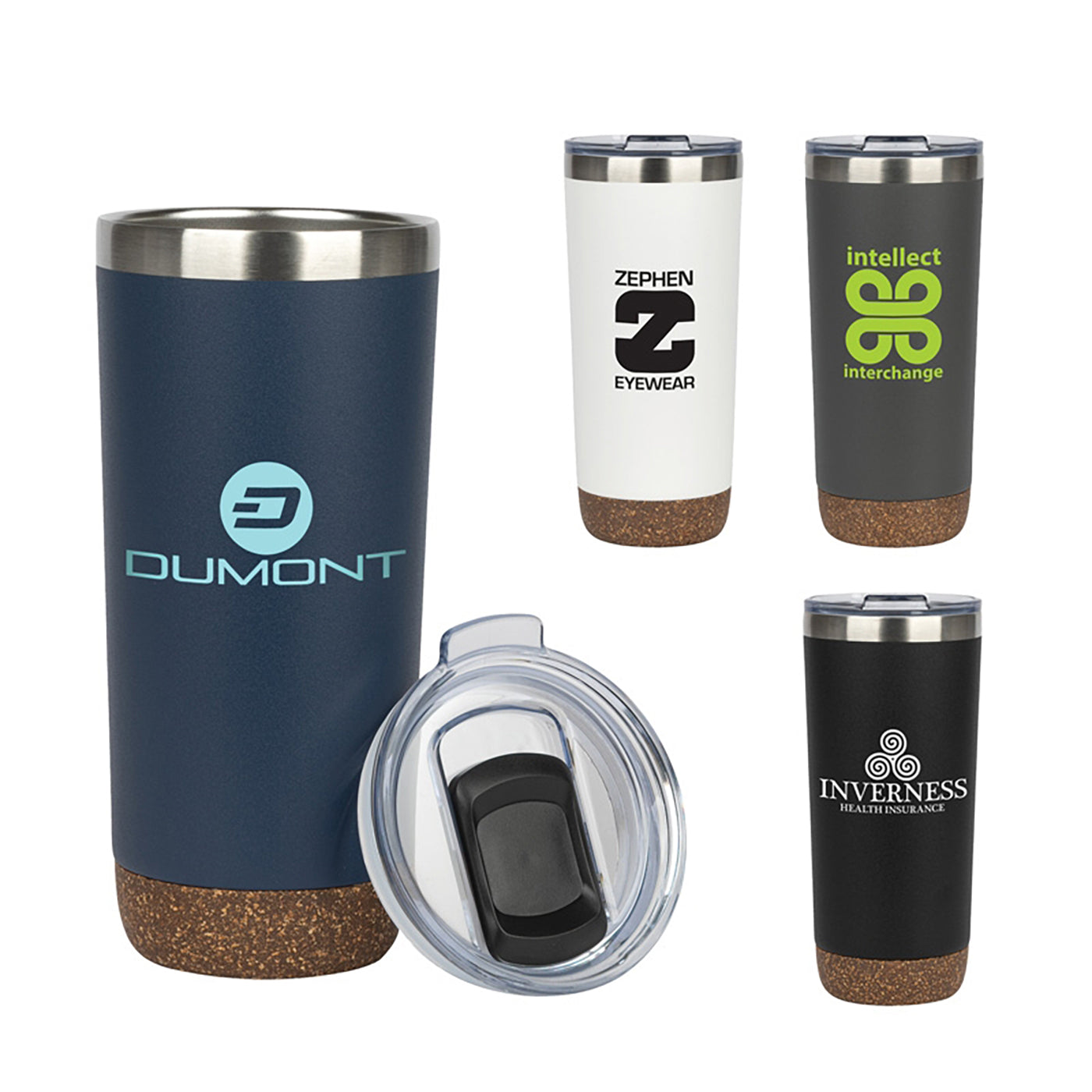 22oz Cork-Base Stainless Steel Tumbler