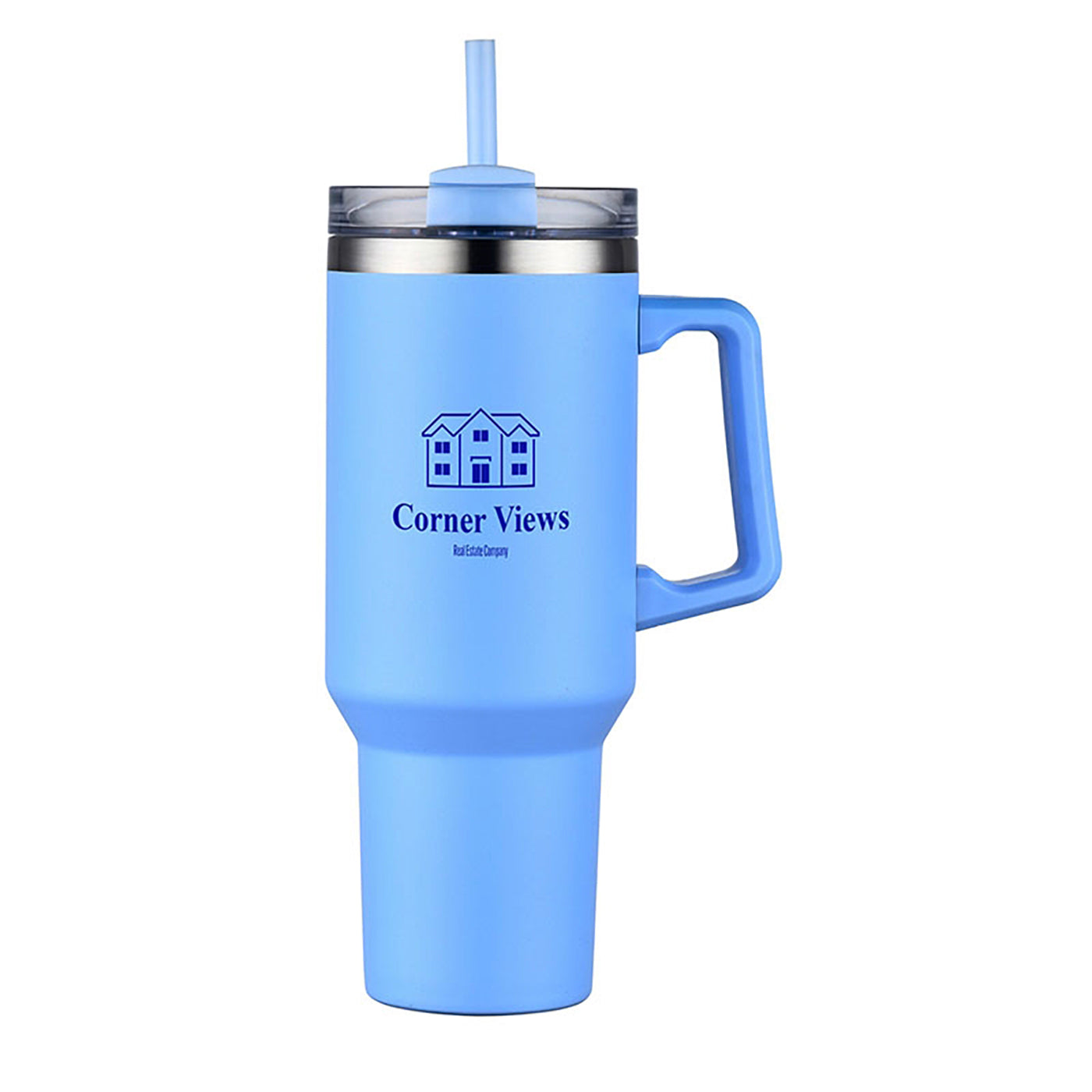 40oz Handled Travel Mug with Straw - KM8420L