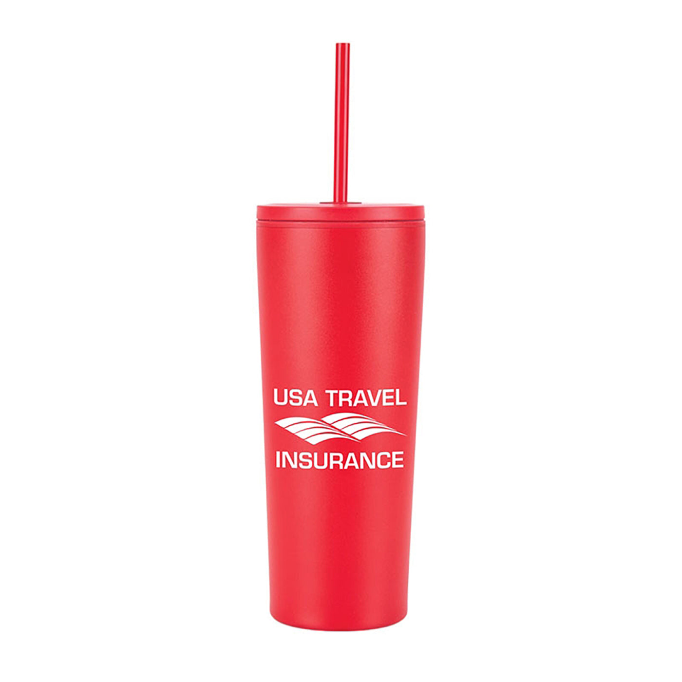 24oz Double Wall Steel Tumbler with Matching Straw - KM8515R