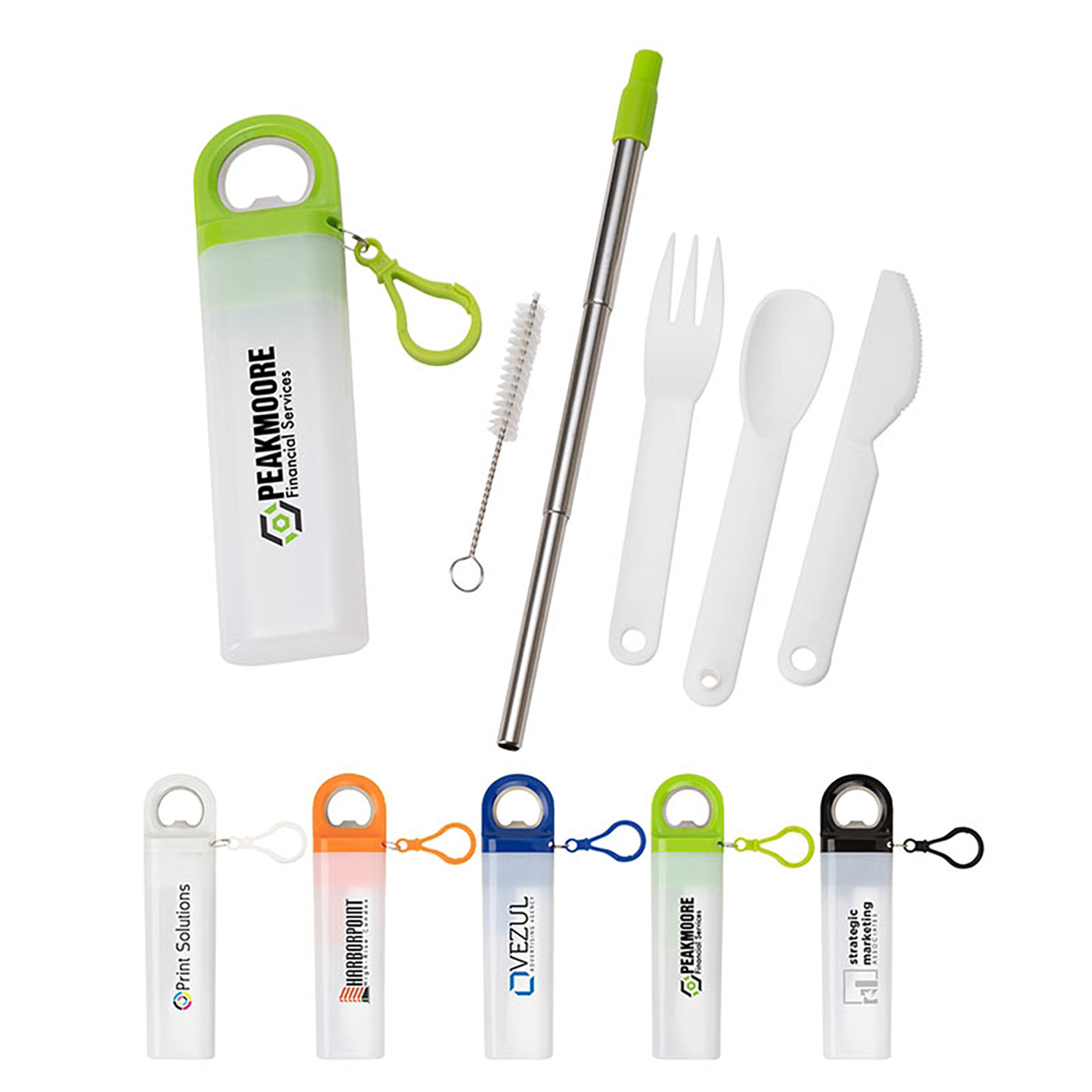 Telescopic Straw and Cutlery Multi-Tool