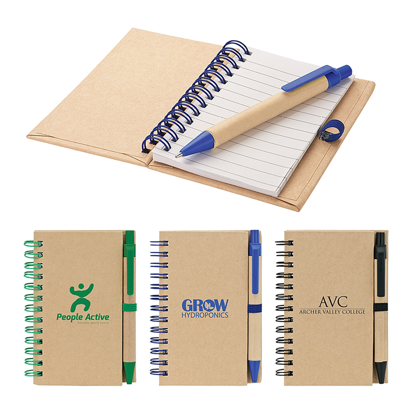Spiral Bound Notebook with Paper Pen