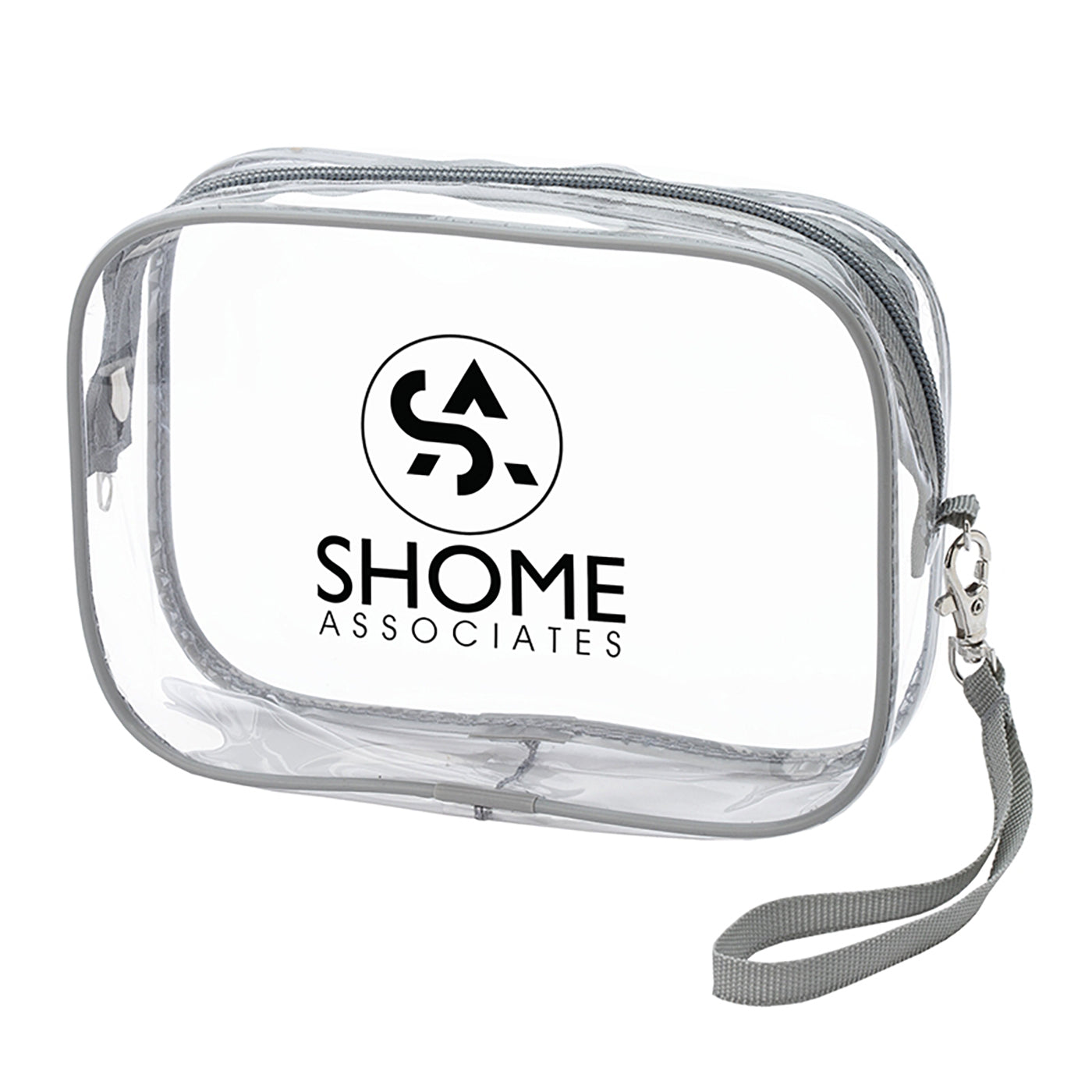 Clear PVC Travel Pouch with Wrist Strap