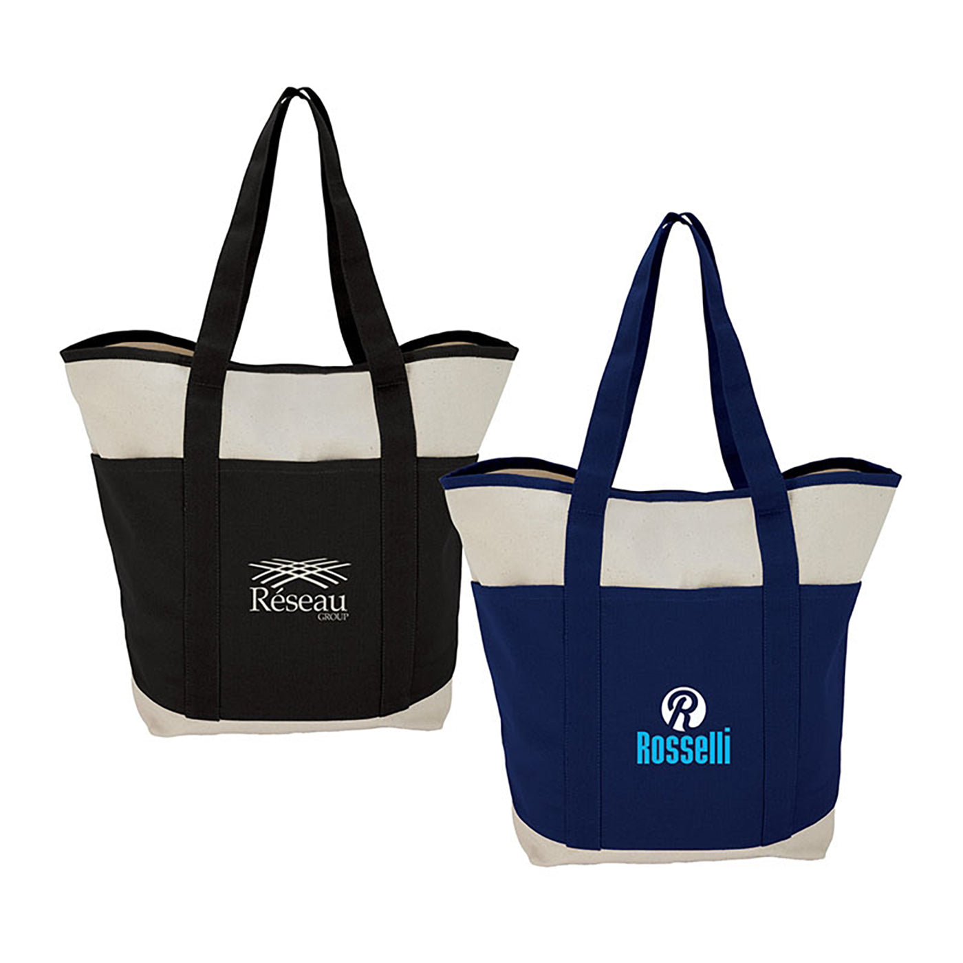 Multi-Pocket Canvas Organizer Tote