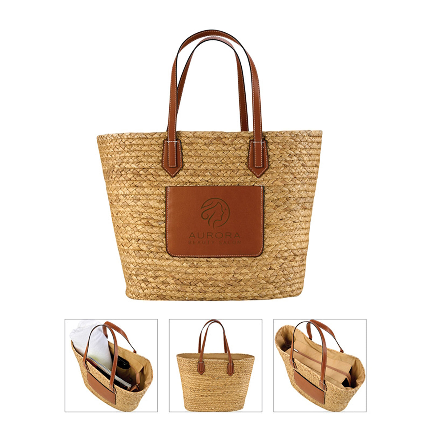 Natural Hyacinth Grass Tote