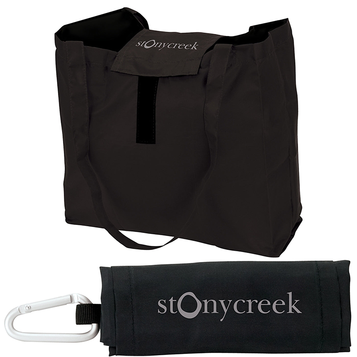 210D Poly Foldable Tote with Carabiner - KT5301B