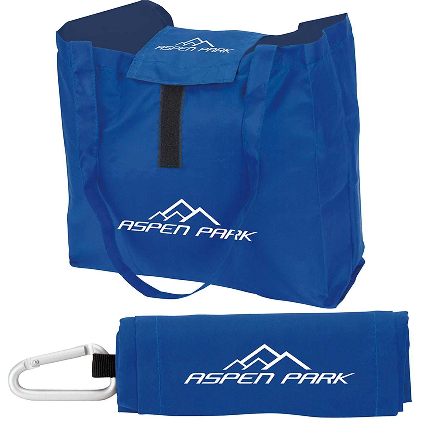 210D Poly Foldable Tote with Carabiner - KT5301N