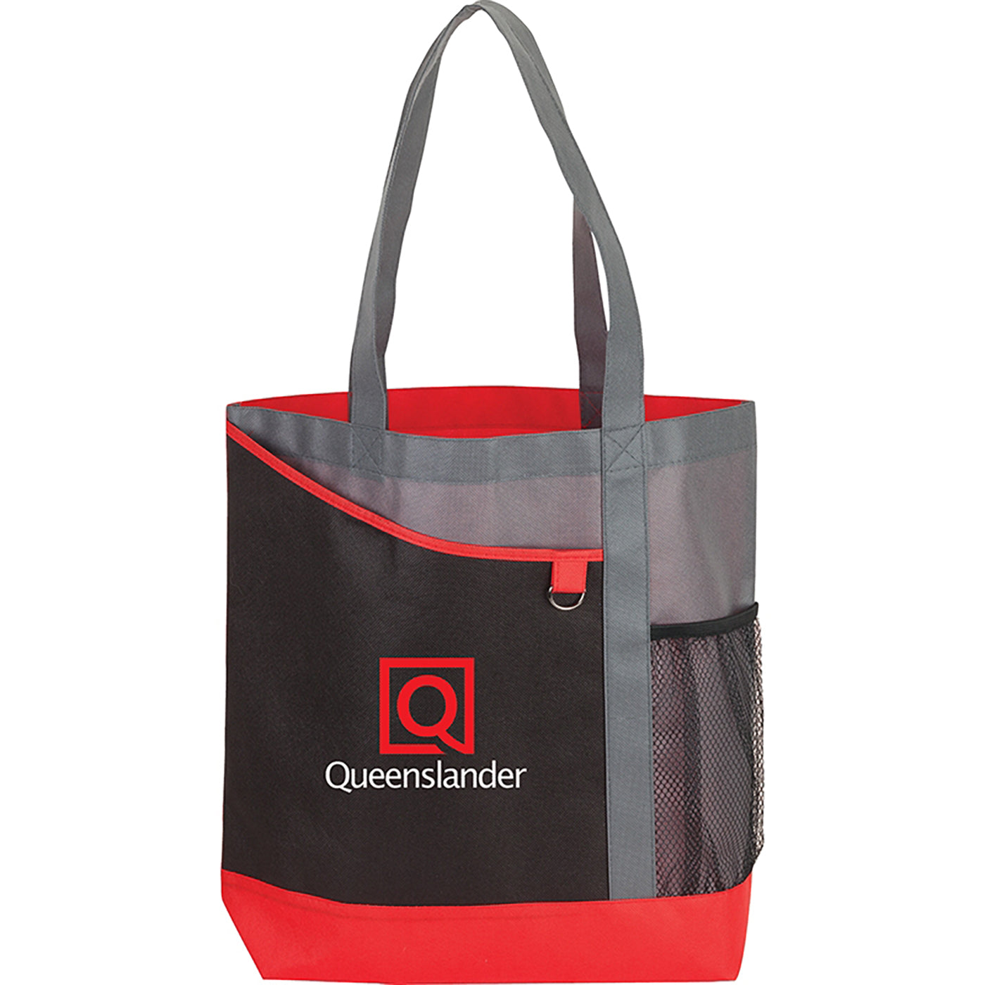 80gsm Non-Woven Tote with Mesh Pocket - KT6222R