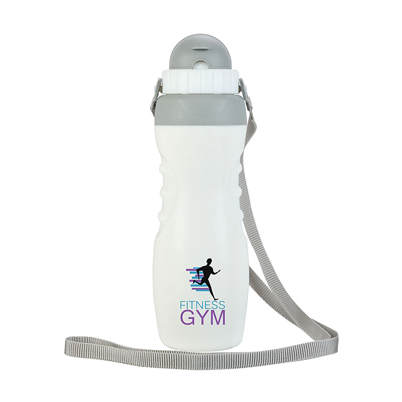 18oz Double Wall Polypropylene Bottle with Strap - KW1601W